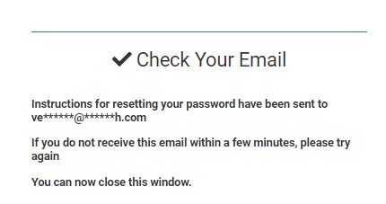 "Image of Check your Email pop up message"